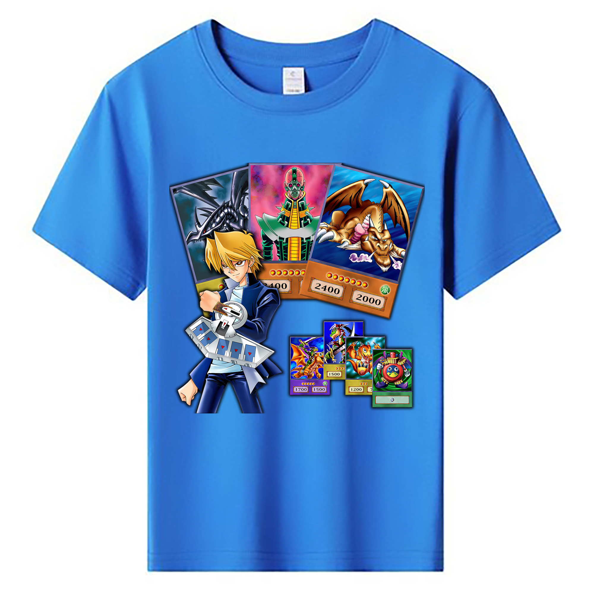 （画像用） 遊☆戯☆王 Yu-Gi-Oh! 綿100％キッズTシャツ（フロントプリント）